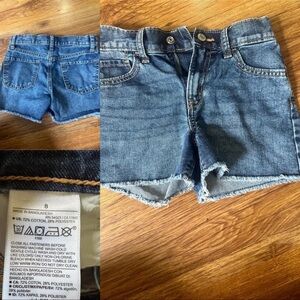 Girls Old Navy high rise shorts. denim